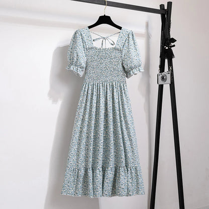 Floral Puff Sleeve Midi Dress – Light & Breezy Summer Style