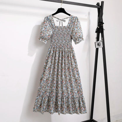 Floral Puff Sleeve Midi Dress – Light & Breezy Summer Style